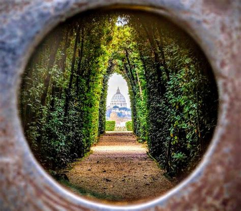 aventine keyhole in rome.